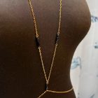 clara bodychain Unique Handmade Upcycled Jewelry The D.A.M Designs Sustainable Eco-friendly