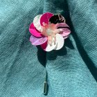 sassy fiori pin Unique Handmade Upcycled Jewelry