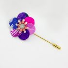 Floral Handmade Recycled Jewelry sassy fiori pin