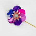 Floral Handmade Recycled Jewelry sassy fiori pin