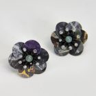 Stud earrings Unique Handmade Recycled Jewelry sassy fiori