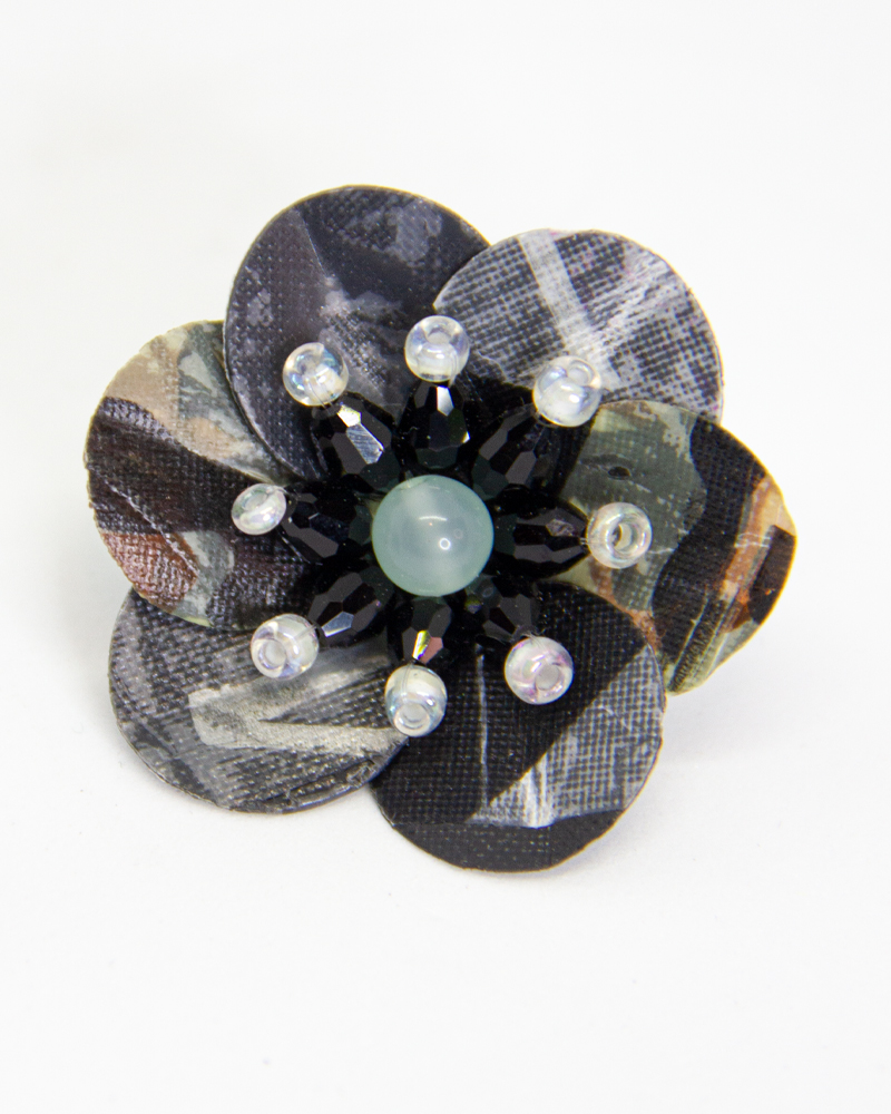Stud earrings Unique Handmade Recycled Jewelry sassy fiori